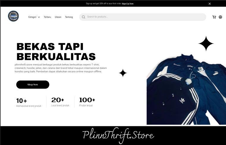 Web E-Commerce: Plinnthrift Store